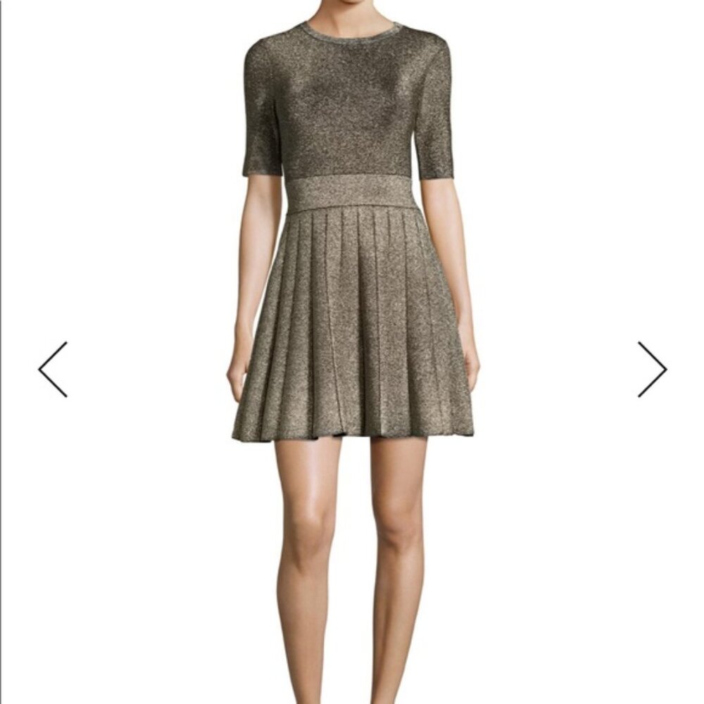 ALC Susanna Gold Metallic Dress